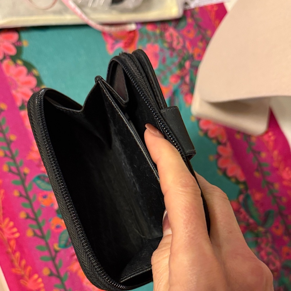 Prada Black Compact Zipper Wallet - Picture 13 of 13